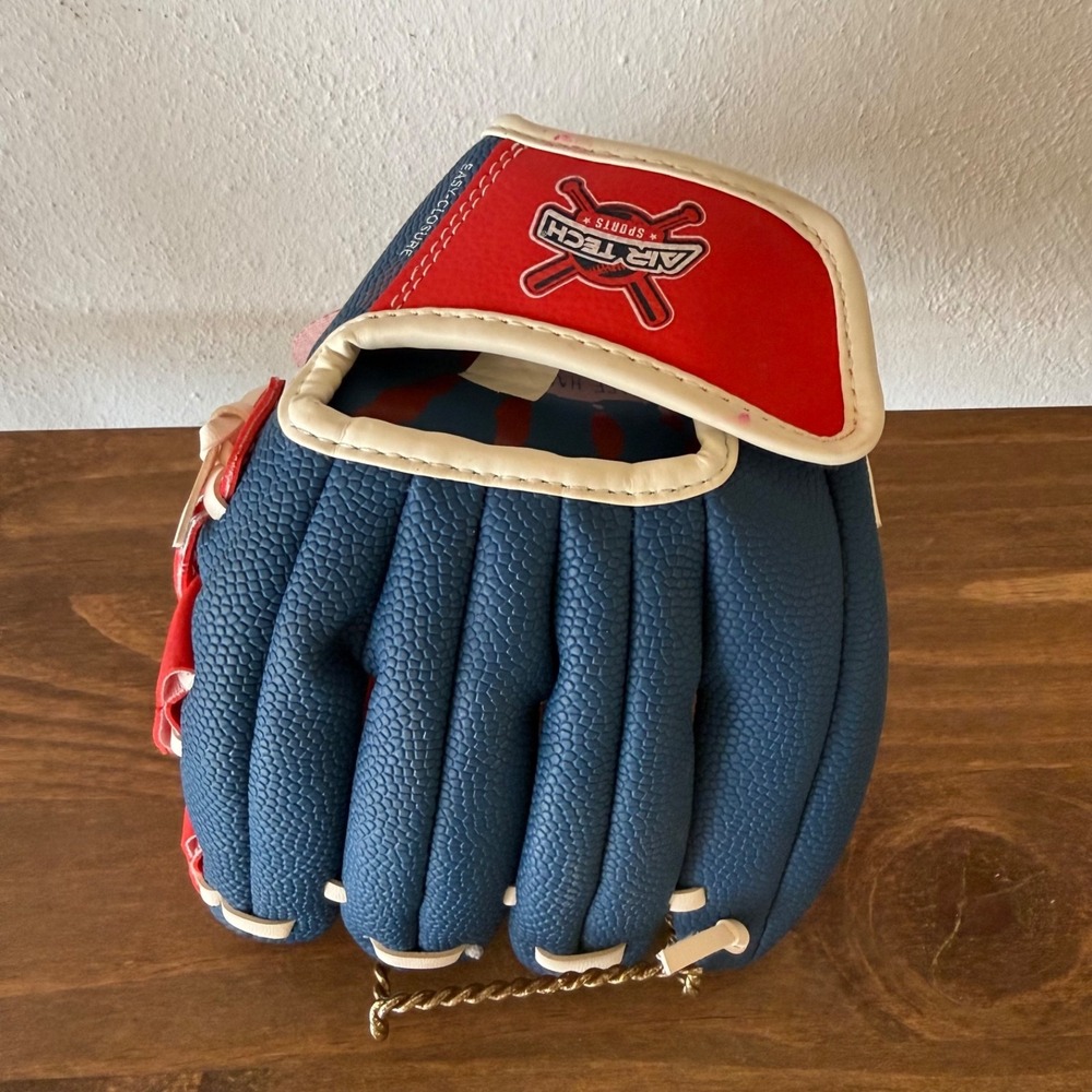 Franklin Air Tech Sports Youth T-Ball‎ Baseball Glove 8.5" Red Blue Easy Close